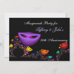 Fantasy-Masqueradenparty-Einladung Einladung