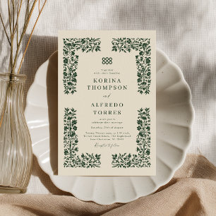 Fantasy Medieval keltische Art Hochzeit Einladung