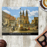 Fantasy Medieval Village Europe Puzzle<br><div class="desc">Puzzle mit einer Fantasy-Szene eines mittelalterlichen europäischen Dorfes. Mit vielen kleinen Details ist dies ein interessantes Rätsel.</div>