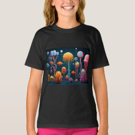 Fantasy-Meereslebewesen in lebhaften Farben T-Shirt
