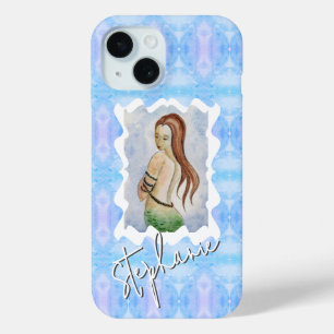 Fantasy Meerjungfrau Wasserfarbe Custom Case-Mate iPhone Hülle