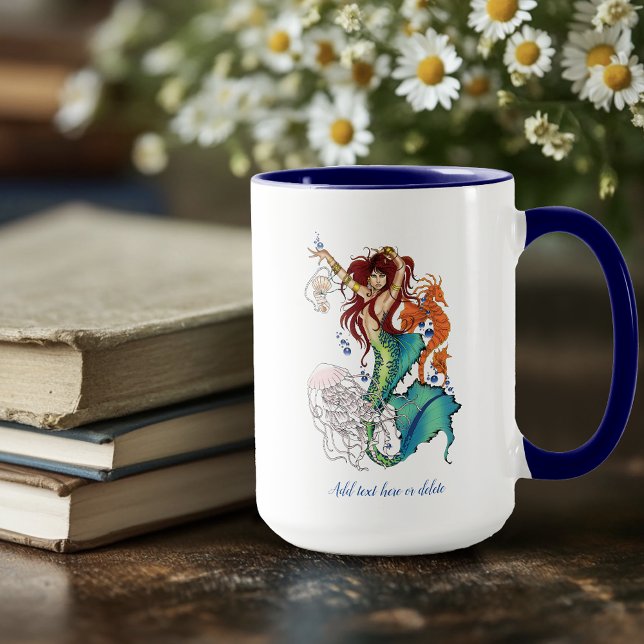 Fantasy Mermaid Aquamariner Schwanz Tasse (Von Creator hochgeladen)