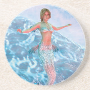 Fantasy Mermaid Getränkeuntersetzer