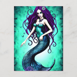 Fantasy Mermaid Postcard Postkarte