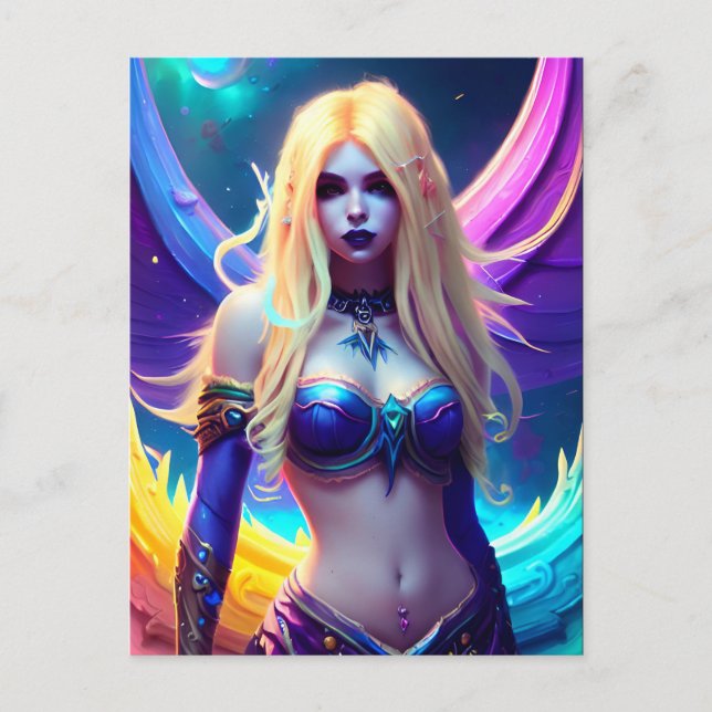 Fantasy Mermaid Postcard Postkarte (Vorderseite)