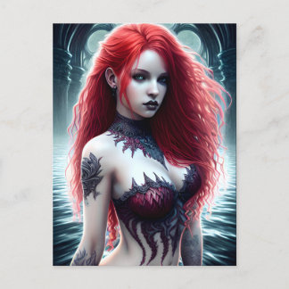 Fantasy Mermaid Postcard Postkarte