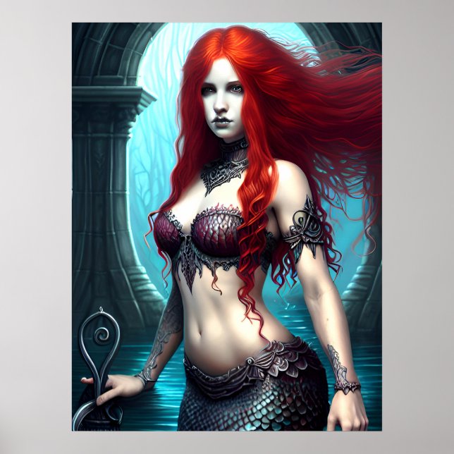 Fantasy Mermaid Poster (Vorne)
