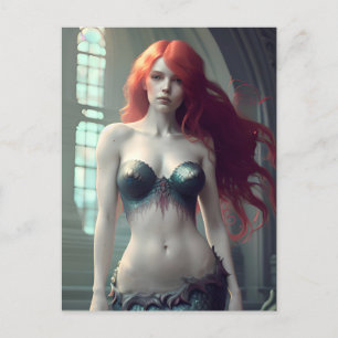 Fantasy Mermaid Postkarte