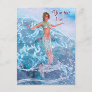 Fantasy Mermaid Postkarte