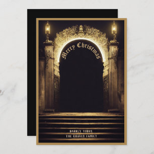 Fantasy Merry Weihnachtskarte Feiertagskarte