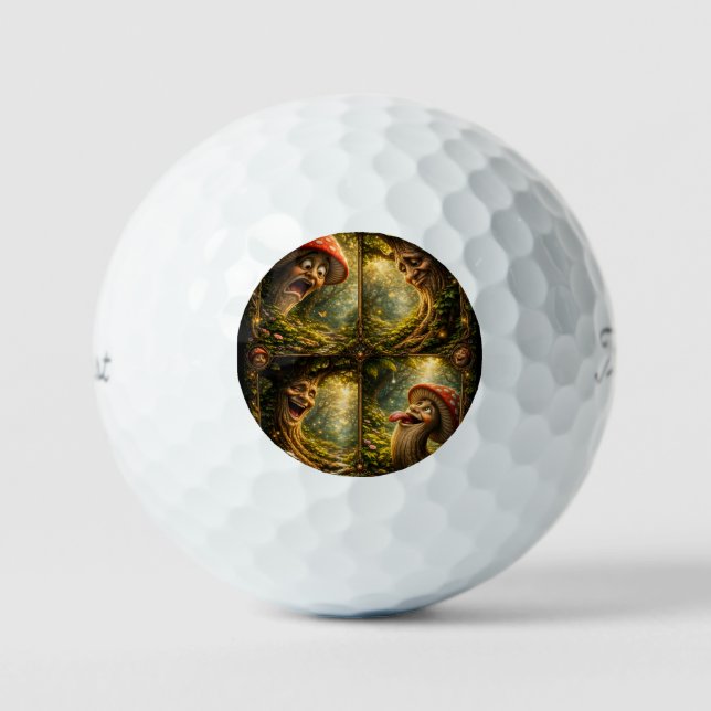 Fantasy-Mischief, Enchanted Forest Premium-Golfbal Golfball (Vorderseite)