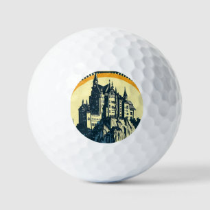 Fantasy Mittelalterliche Burg - Japanischer Holzsc Golfball