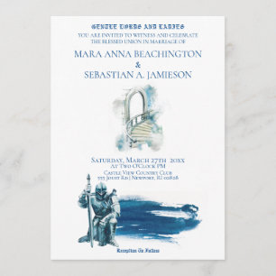 *~* Fantasy Mittelalterliche Burg Treppe Ritter Ho Einladung