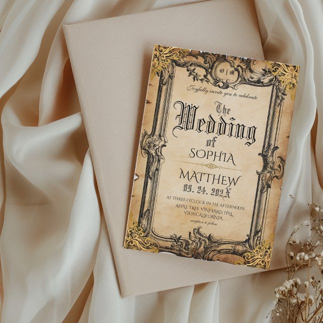 Fantasy-Mittelalterliche Hochzeit Einladung (Von Creator hochgeladen)