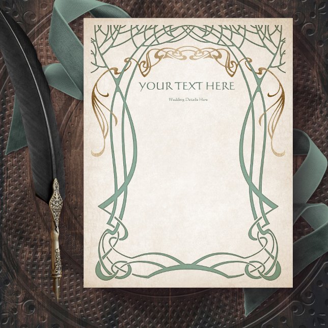 Fantasy Mittelalterliche keltische Hochzeit Flyer (Von Creator hochgeladen)