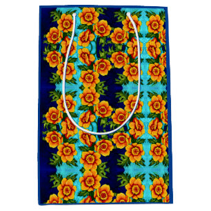 Fantasy Mohnblumen Mittlere Geschenktüte