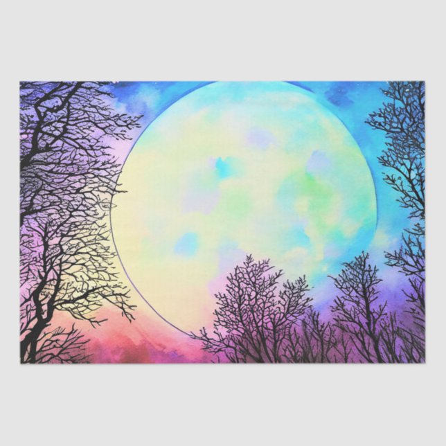 Fantasy Moon Decoupage Seidenpapier (Vorderseite)