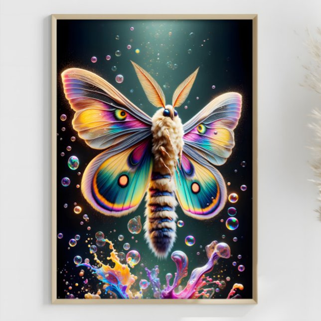 Fantasy Moth Colorful Vibranant Mutant Poster (Von Creator hochgeladen)