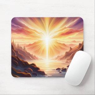 Fantasy Mountain Valley Lake Mousepad