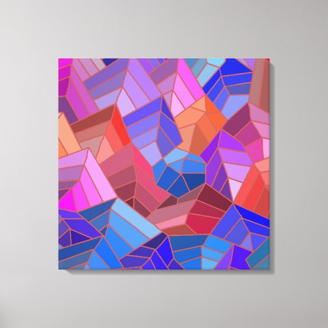 Fantasy Mountains View from the Sky Leinwanddruck (Vorderseite)