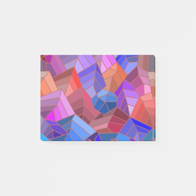 Fantasy Mountains View from the Sky Post-it Klebezettel (Vorderseite)