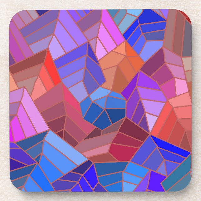 Fantasy Mountains View von Sky Getränkeuntersetzer (Vorderseite)