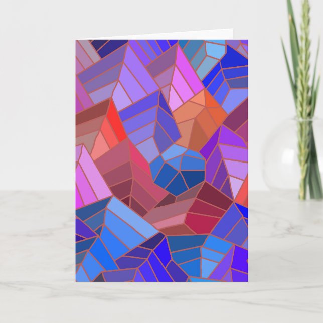 Fantasy Mountains View von Sky Karte (Vorderseite)