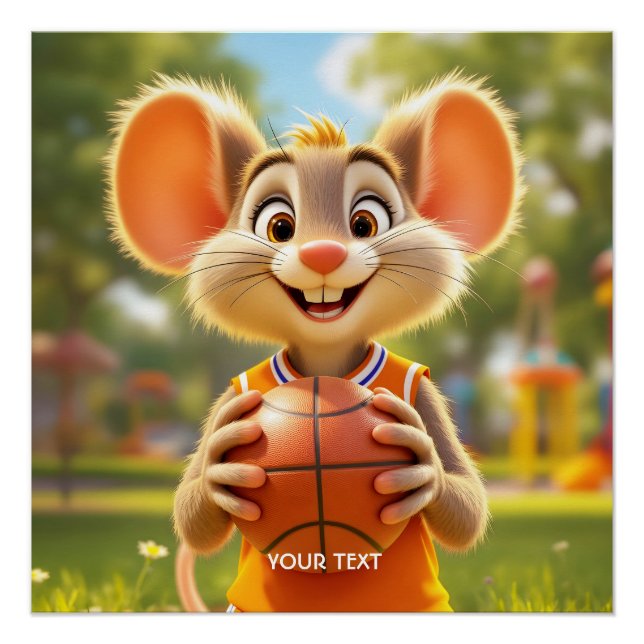 Fantasy Mouse Basketball Field Poster (Vorderseite)