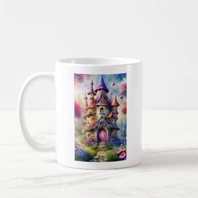 Fantasy Mushroom House Tasse (Links)