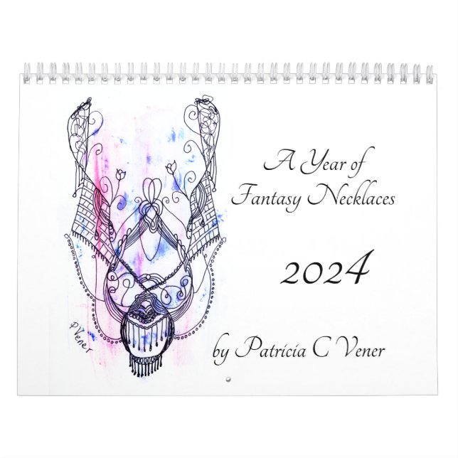 Fantasy Necklace 12 Month Calendar 2025 Kalender (Titelbild)