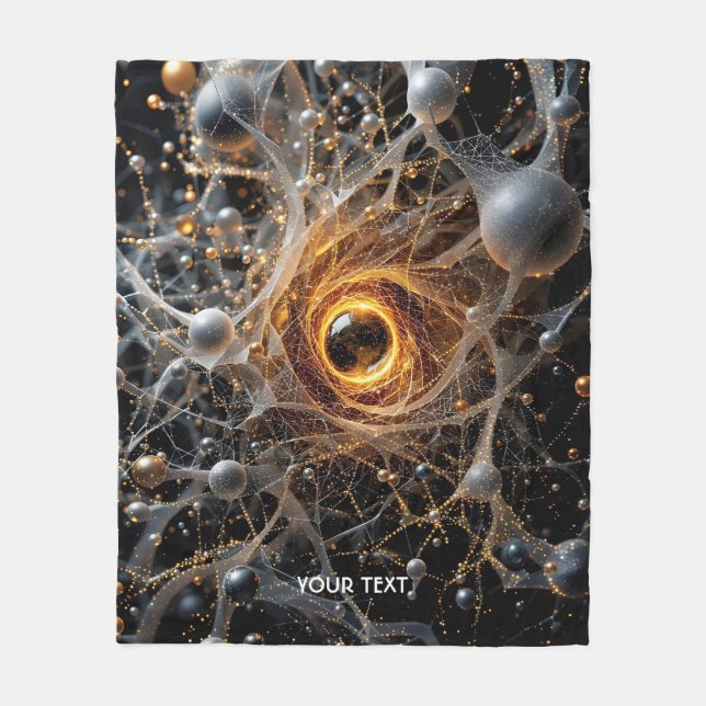 Fantasy Niedlich Abstrakt Space Scene Fleecedecke (Vorderseite)