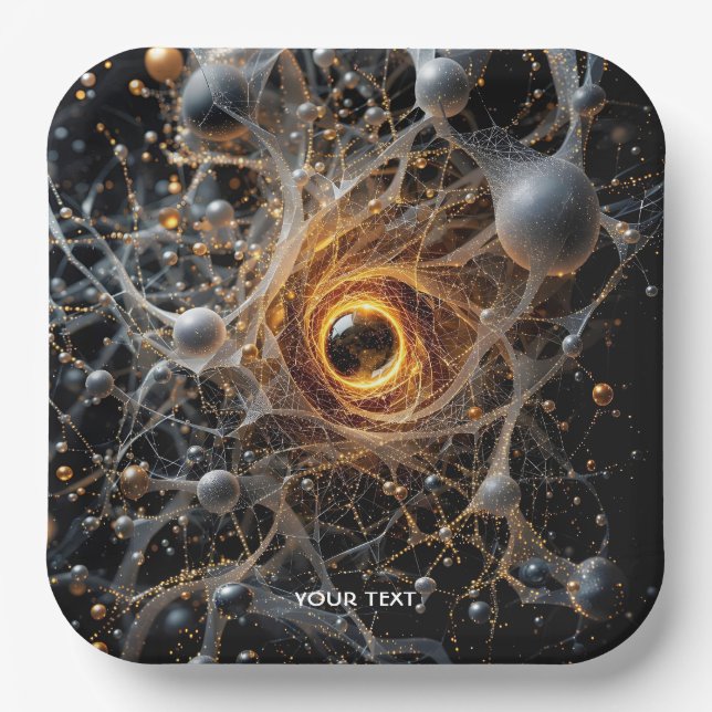 Fantasy Niedlich Abstrakt Space Scene Pappteller (Vorderseite)