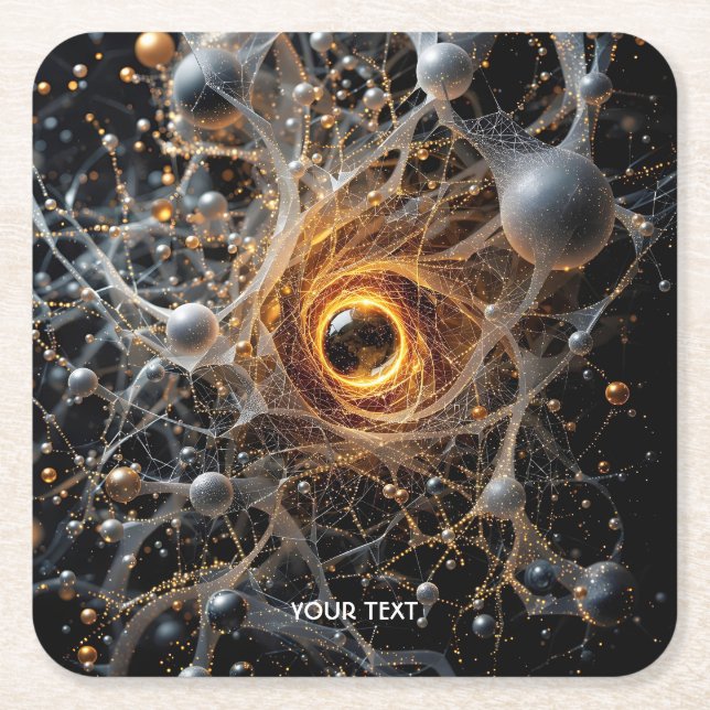 Fantasy Niedlich Abstrakt Space Scene Rechteckiger Pappuntersetzer (Vorderseite)