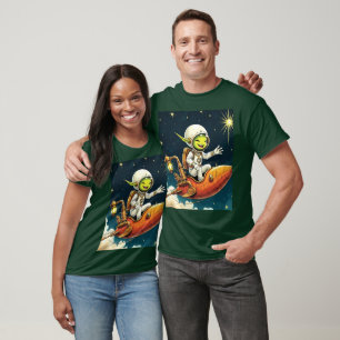 Fantasy Niedlich Alien Space Ship T-Shirt