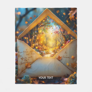Fantasy Niedlich Altes Herbstummel Fleecedecke