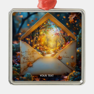 Fantasy Niedlich Altes Herbstummel Ornament Aus Metall