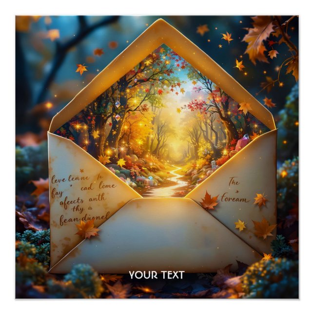 Fantasy Niedlich Altes Herbstummel Poster (Vorderseite)