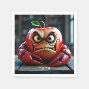 Fantasy Niedlich Angry Apple Crab Serviette