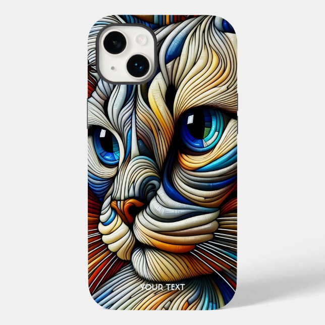 Fantasy Niedlich Art Deco Cat Case-Mate iPhone Hülle (Rückseite)