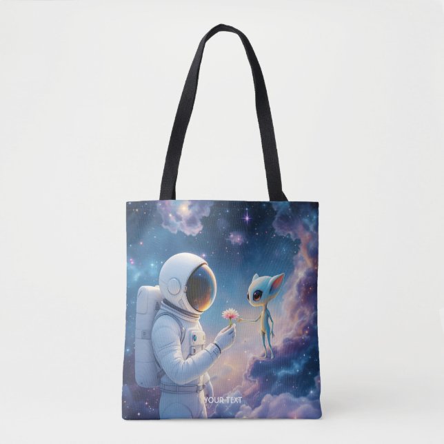 Fantasy Niedlich Astronaut Space Blume (Vorderseite)