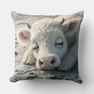 Fantasy Niedlich Baby Cow Schlafen Kissen