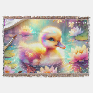 Fantasy Niedlich Baby Duck Blume Decke