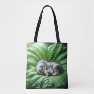 Fantasy Niedlich Baby Elephant Leaf