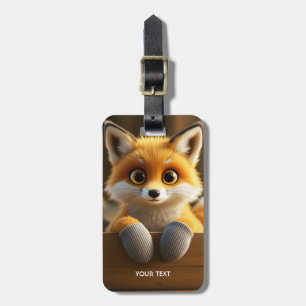 Fantasy Niedlich Baby Fox Box Gepäckanhänger