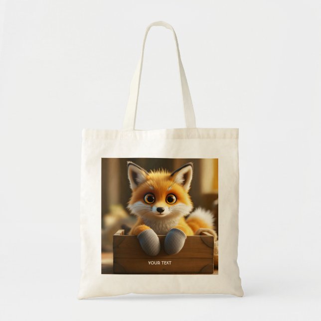 Fantasy Niedlich Baby Fox Box Tragetasche (Vorne)
