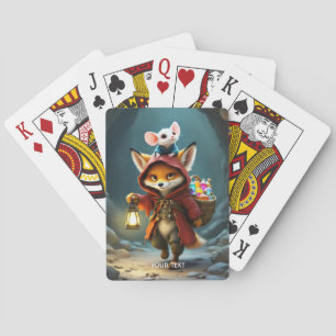 Fantasy Niedlich Baby Fox Mouse Spielkarten