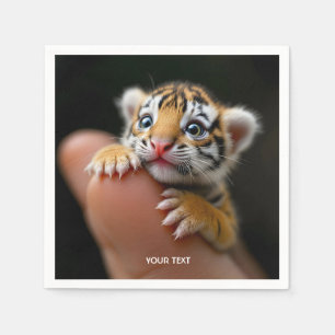 Fantasy Niedlich Baby Tiger Finger Serviette