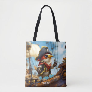 Fantasy Niedlich Bird Captain Pirate