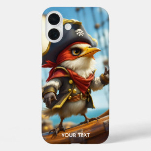Fantasy Niedlich Bird Captain Pirate iPhone 16 Plus Hülle