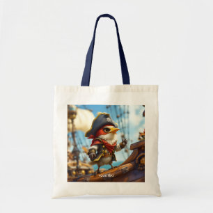 Fantasy Niedlich Bird Captain Pirate Tragetasche